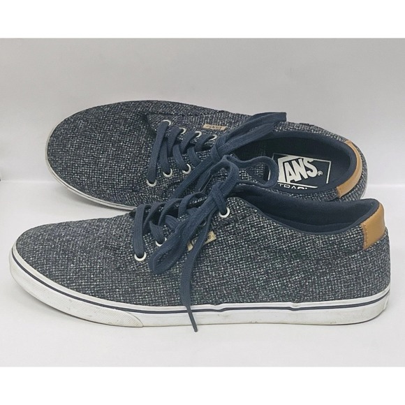 Vans Shoes - Vans UltraCush Women 9 Blue Grey Tweed Textile Low Top Sneakers 721356